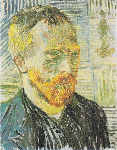 Vincent Van Gogh Self Portrait with Japanese Print Germany oil painting art